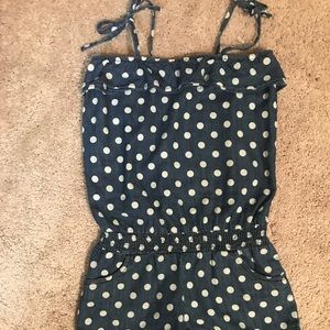 Girls denim Justice romper
